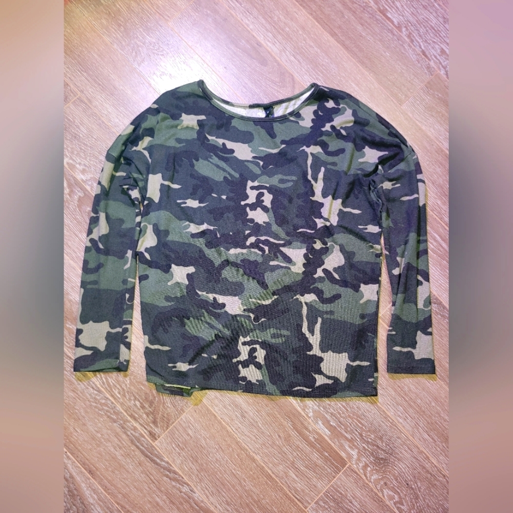 Agnes & Dora Camo Long-Sleeve Shirt